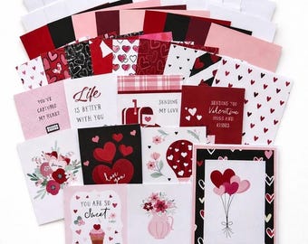 Valentines Day Card Making Kit, Craft Kit for Adults, DIY Greeting Cards, Gift Idea