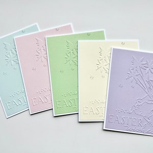Cartes de voeux en relief pour enfants avec lapin de Pâques