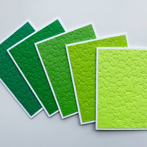 Jeu de cartes de correspondance trèfle en relief, cartes de la Saint-Patrick