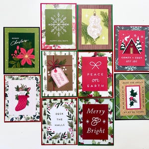 Christmas Card Kit, Make Your Own Greeting Cards, DIY Handmade Christmas Cards