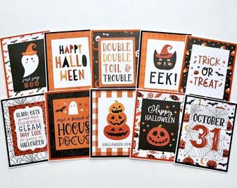 Halloween Cards Handmade Greeting Card Set