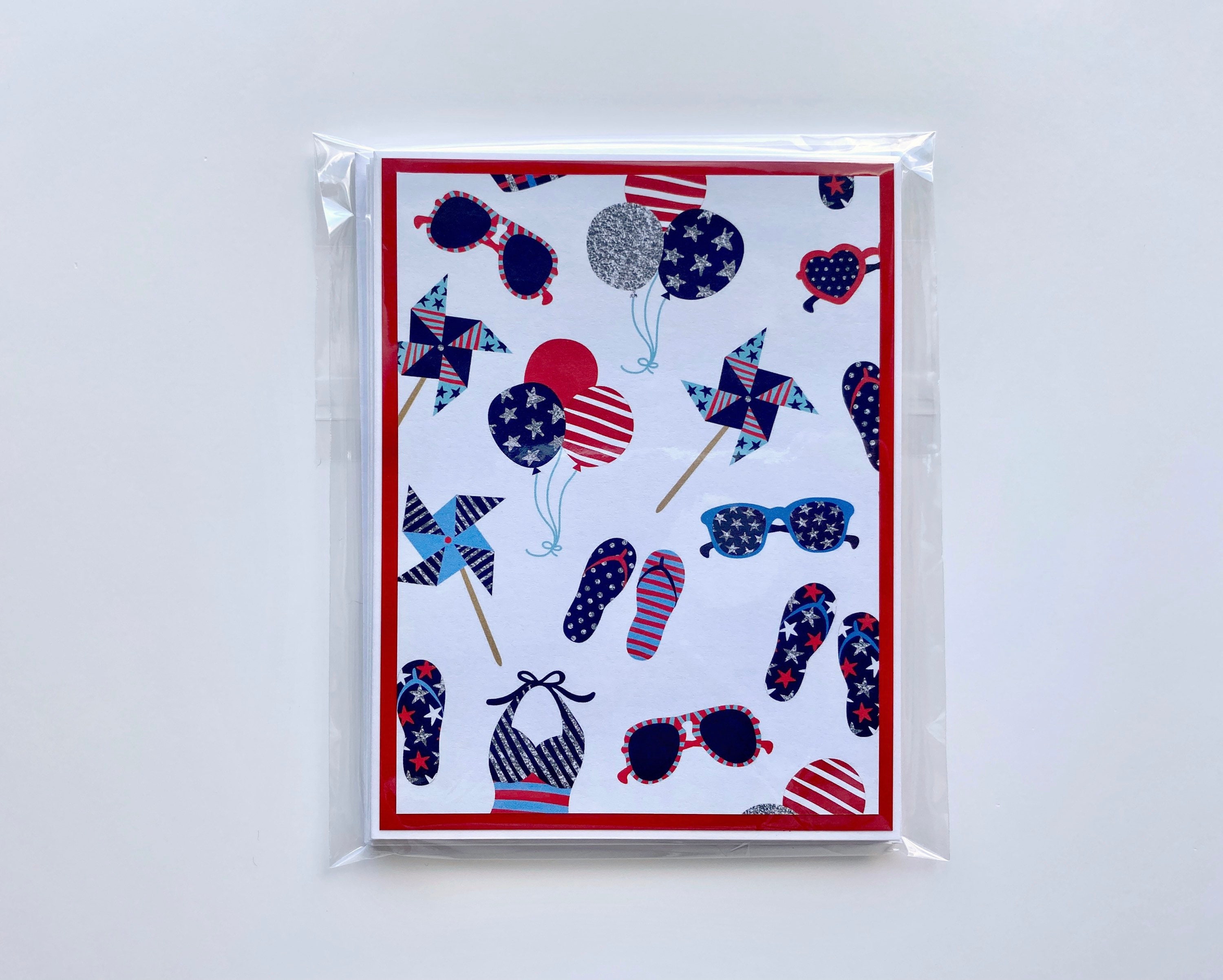 Fourth of July Cards Handmade Independence Day Card Set of 4  Etsy
