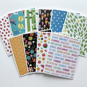Cartes d'été, Jeu de cartes vierges, Cartes faites maison, Cadeau d'été