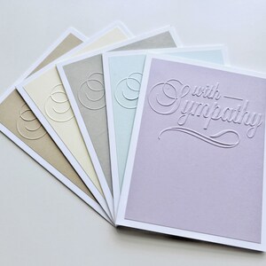 Cartes de sympathie faites main, jeu de cartes en relief, cartes de voeux vierges, avec cartes de sympathie
