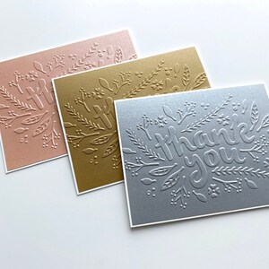 Cartes de remerciement faites à la main pour mariage, douche nuptiale
