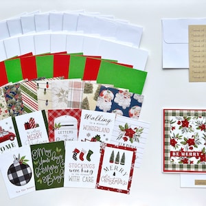 Christmas Card Making Kit: DIY Holiday Cards, Craft Supplies