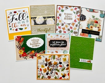 Handmade Fall / Thanksgiving Greeting Card Set of 4 - Etsy