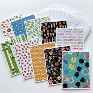 Cartes de correspondance d'été, Cartes faites maison, Cadeau d'été