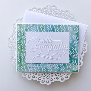 Cartes de sympathie, jeu de cartes de condoléances, cartes vierges faites main