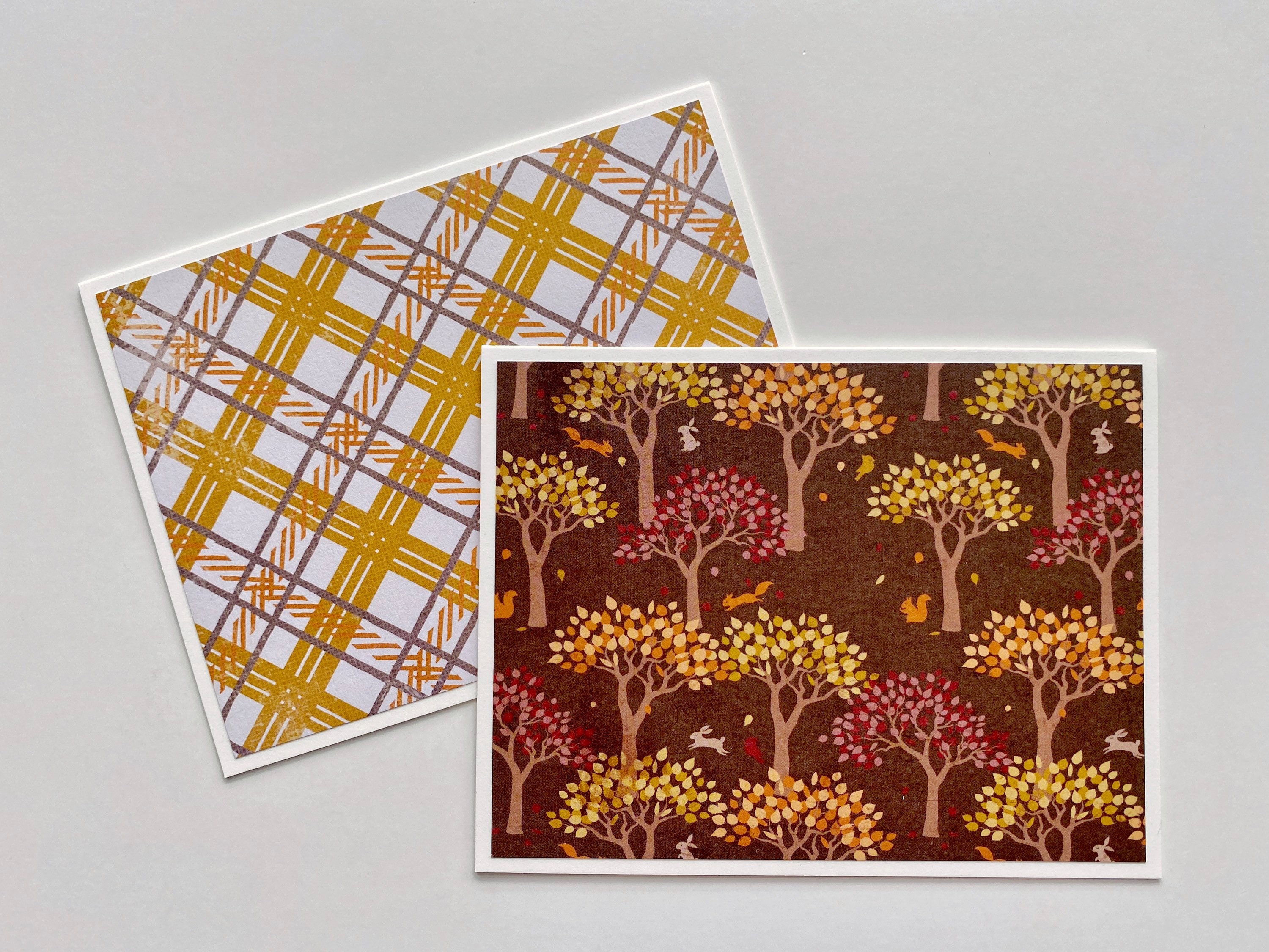 Handmade Fall Greeting Cards, Thanksgiving Card Set of 10 - Etsy