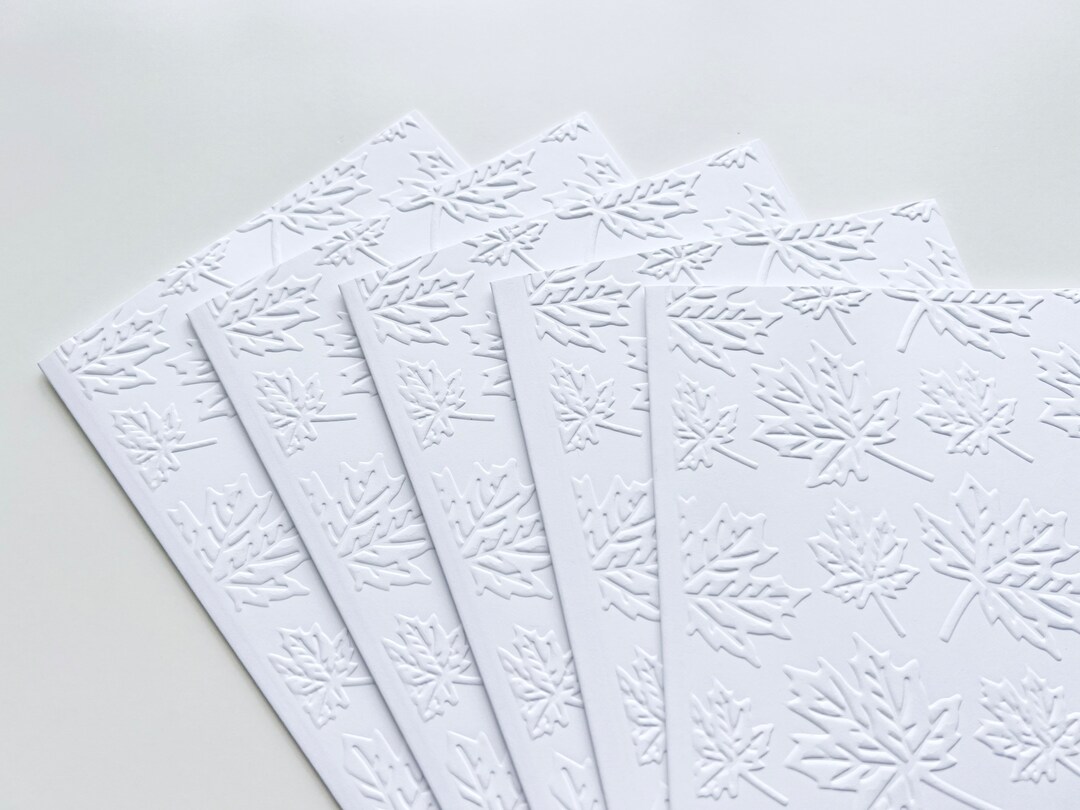 Embossed Fall Leaves Note Card Set: Handmade Thanksgiving Cards - Etsy