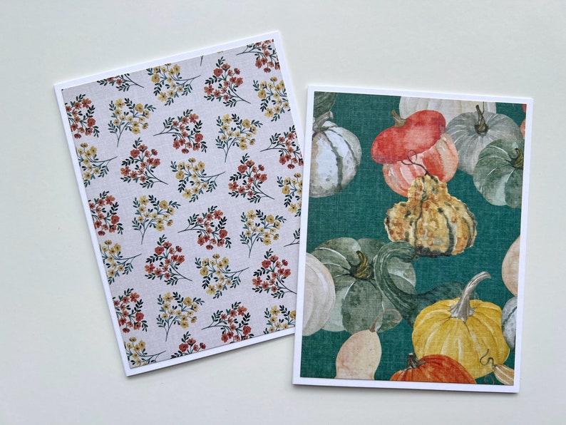 Fall Note Cards Handmade, Set of 10 - Etsy