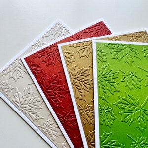 Cartes de voeux faites main, jeu de cartes d'automne, cartes en relief, cartes de Thanksgiving