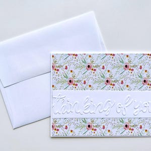 Je pense à vous, cartes de voeux florales, merci, cartes de joyeux anniversaire