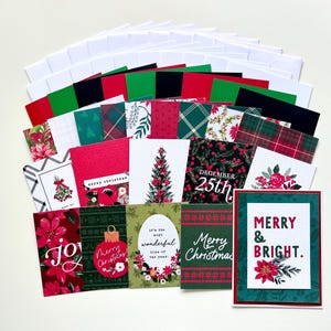 Christmas Card Kit, Make Your Own Greeting Cards, DIY Handmade Christmas Cards