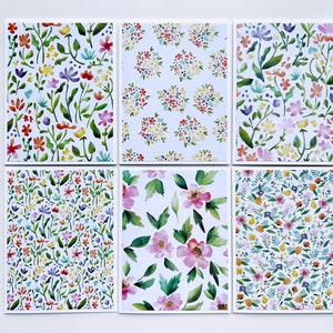 Cadeau de papeterie cartes florales pour elle