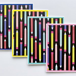 Cartes de rentrée scolaire, cartes de professeur faites main, jeu de cartes de rentrée des classes pour enfants