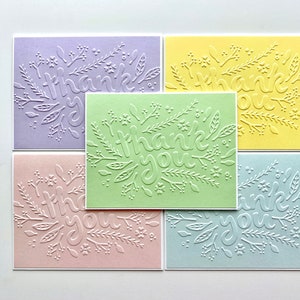 Ensemble de cartes de remerciement, cartes de remerciement pour baby shower, cartes en relief, cartes de voeux faites main