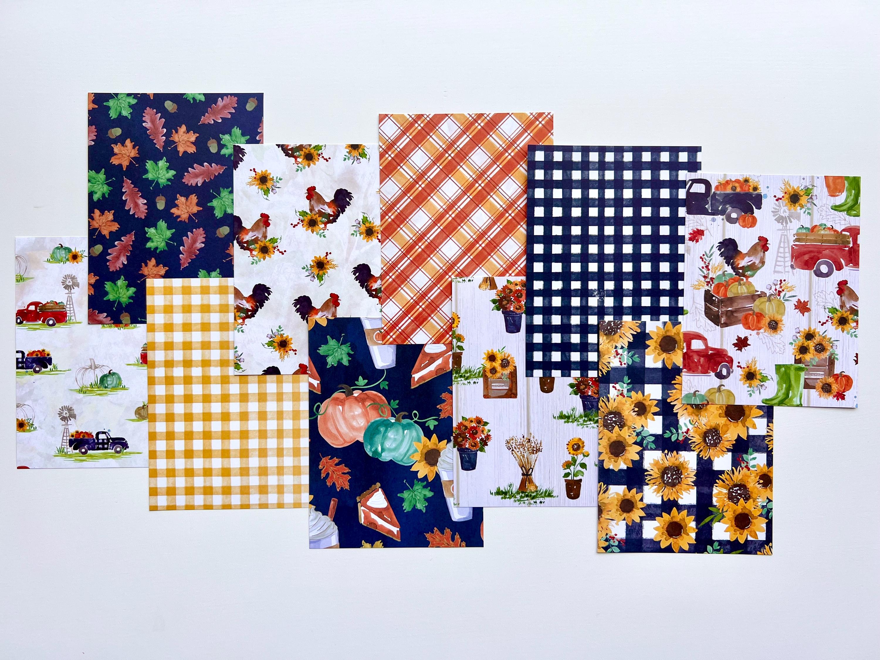 Fall Card Making Kit, DIY Thanksgiving Greeting Cards - Etsy