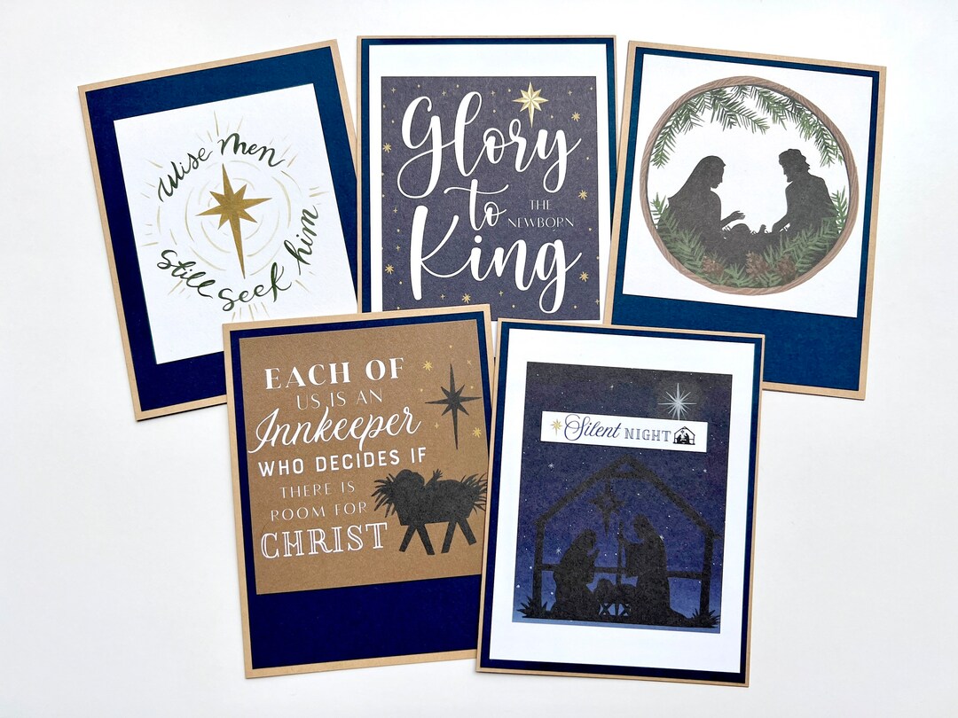 Religious Christmas Cards, Handmade Christian Cards, Blank Holiday Card ...