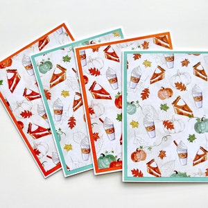 Cartes de correspondance Pumpkin Spice Latte, idée cadeau automne