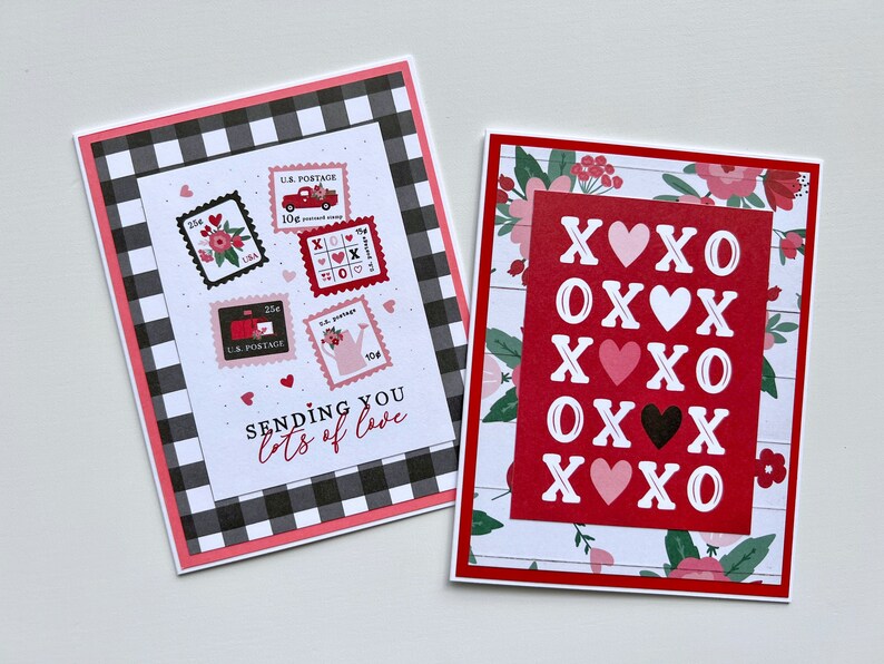 Valentines Day Cards Love Note Cards Set of 10 Etsy