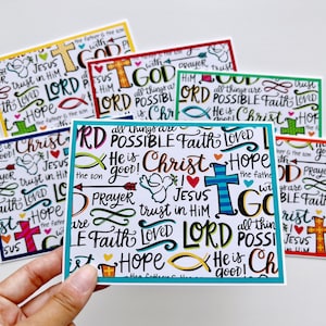 Cartes religieuses, Cartes de voeux vierges, Cartes de correspondance faites main, Jeu de cartes chrétiennes