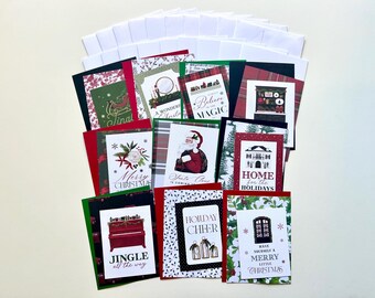 Christmas Card Making Kit for Kids and Adults, DIY Greeting Cards