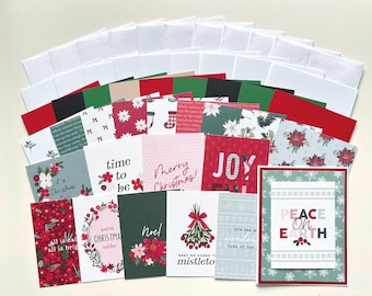 Christmas Card Making Kit: 10 DIY Holiday Cards