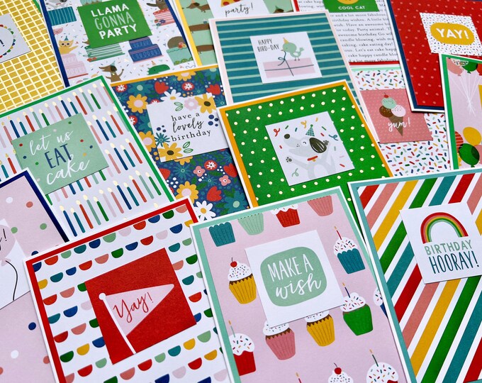Handmade Birthday Cards Set of 5, 10 or 25 - Etsy