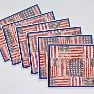 Cartes de drapeau américain, cartes de voeux pour le jour de l'indépendance, Memorial Day, 4 juillet, cartes patriotiques