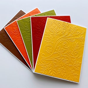Cartes de voeux pour l'automne, jeu de cartes de correspondance, cartes en relief pour Thanksgiving, cartes Hello Fall