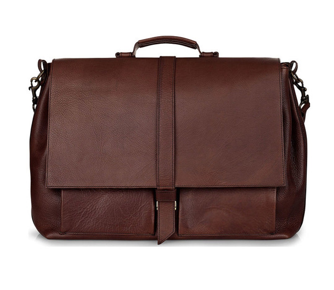 Leather Briefcase. Made in Italy Etsy