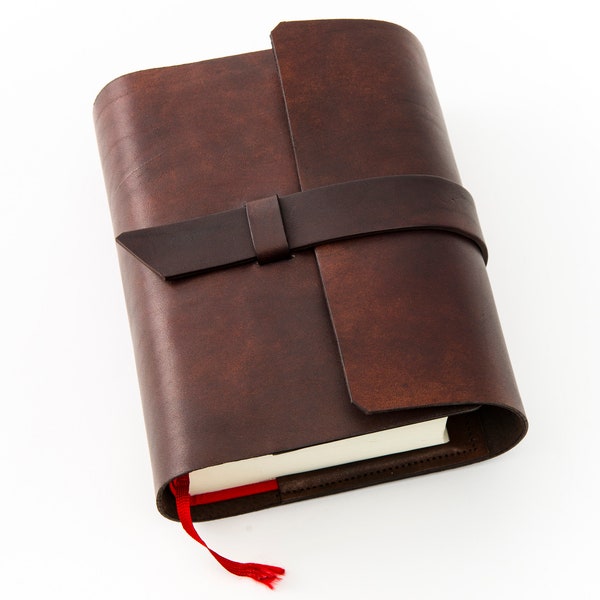 Bible holder in leather . Handmade in Italy