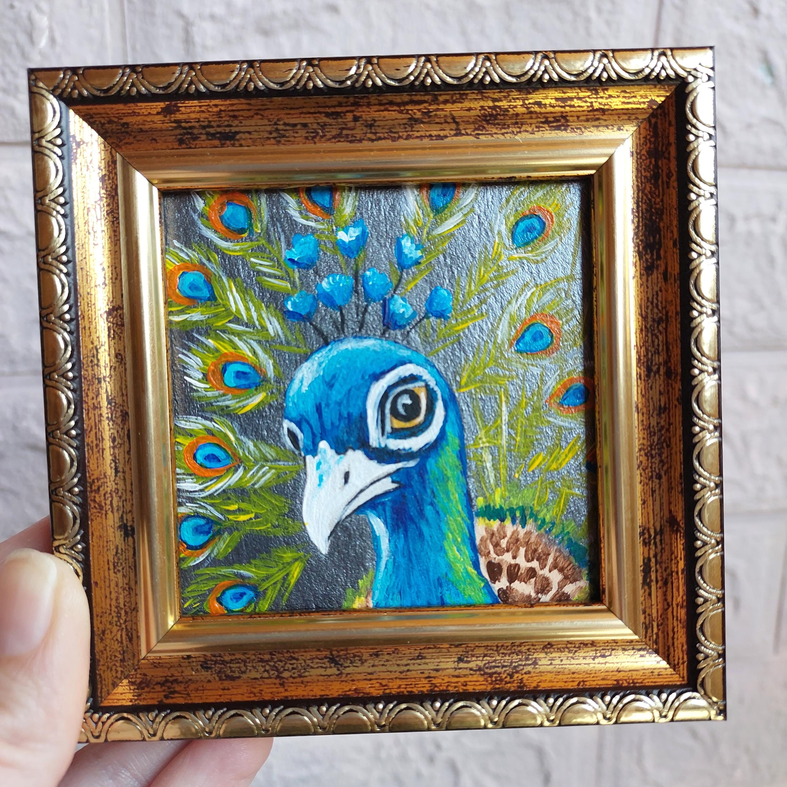 Original Peacock Art - Etsy