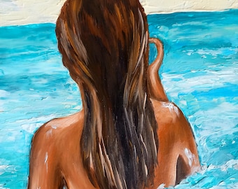 Beach Model Painting - Etsy