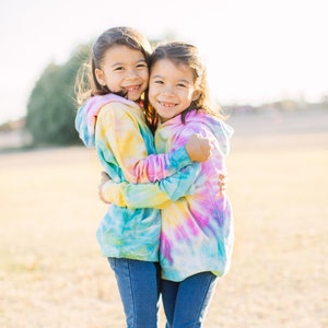 girlies tie dye hoodie