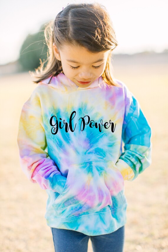 girlies tie dye hoodie