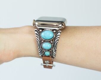 turquoise stone apple watch band