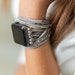 Apple Watch band, Grey, Gray Suede wrap Apple Watch band, wrist wrap bracelet, wrap bracelet band, leather wrap, 38 mm, 40mm, 42mm, 44mm 