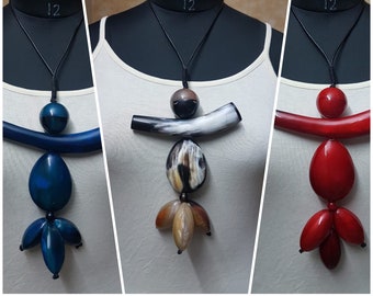 their eye handmade oxidised necklace floral pendant good luck vibes|beautiful colours|perfect gift for her|statement necklace hand motif