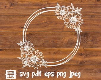 Free Free 177 Sunflower Circle Border Svg SVG PNG EPS DXF File