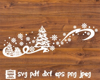 Download Winter Scene Svg Etsy