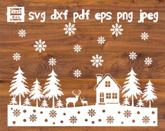 Download Winter Scene Svg Etsy