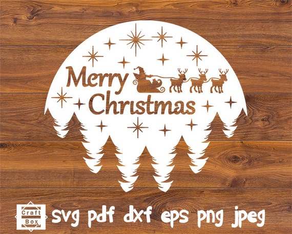 Download Merry Christmas Winter Scene Svg Christmas Scene Svg Etsy