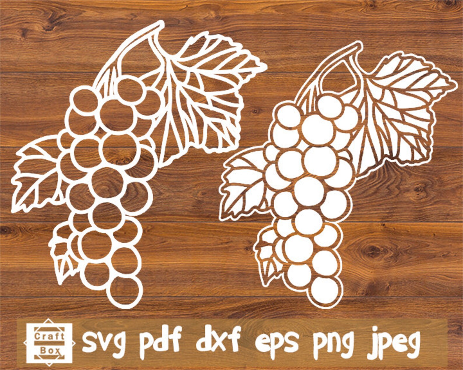 Grape svg grape stencil grape template grape silhouette Etsy