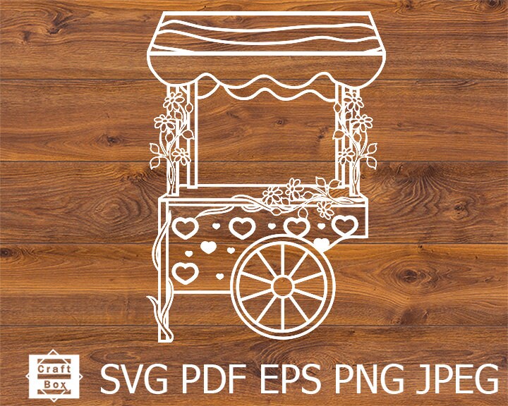 Sweets cart svg sweets svg ice cream cart svg food cart Etsy