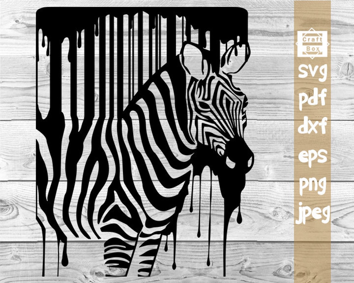Zebra Decal Svg Safari Animals Svg Zebra Svg Zebra Etsy