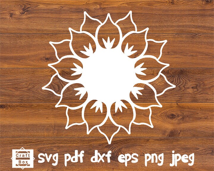 Free Free 288 Sunflower Outline Svg SVG PNG EPS DXF File