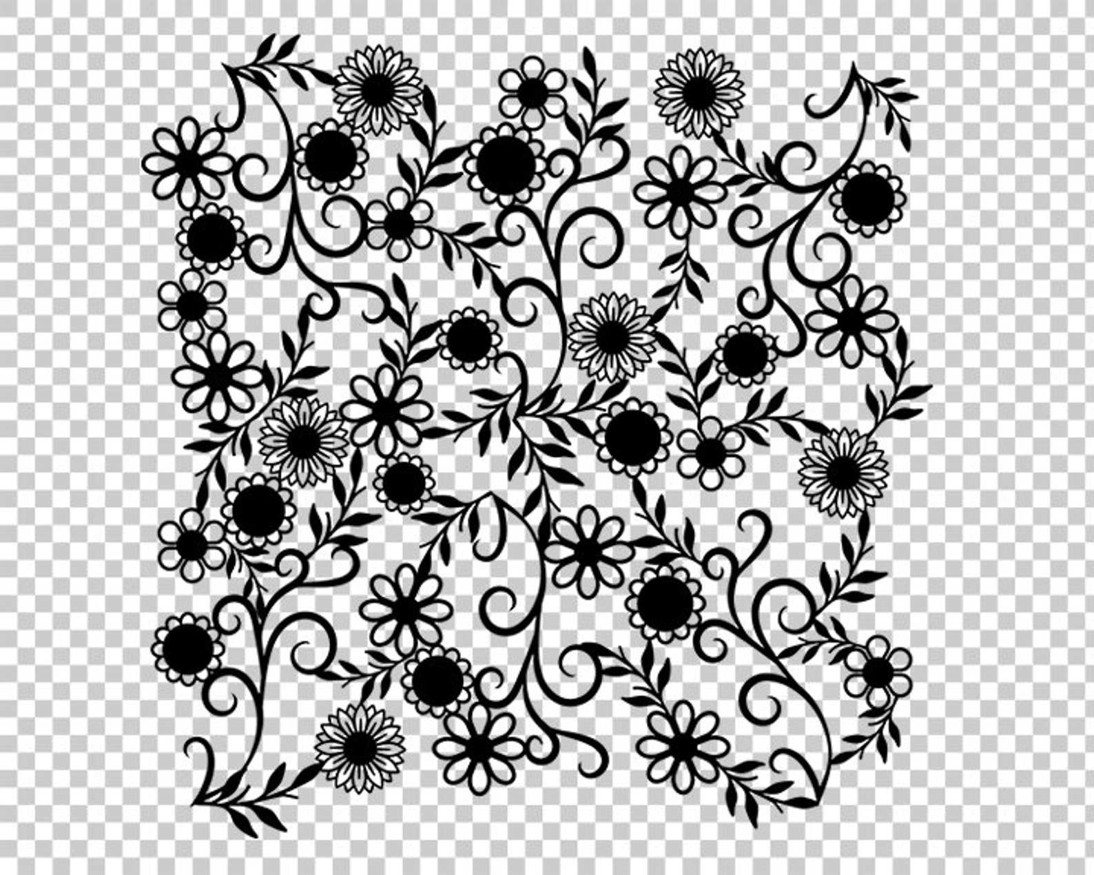 Flower pattern svg flower background background svg floral Etsy